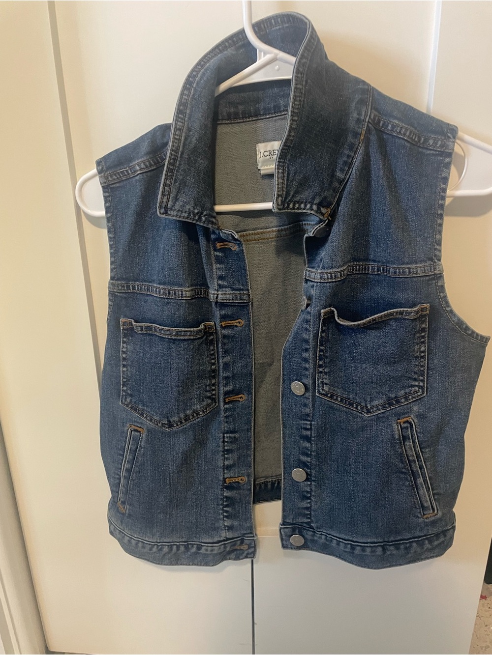J. Crew Women's Denim Vest - Dark Blue